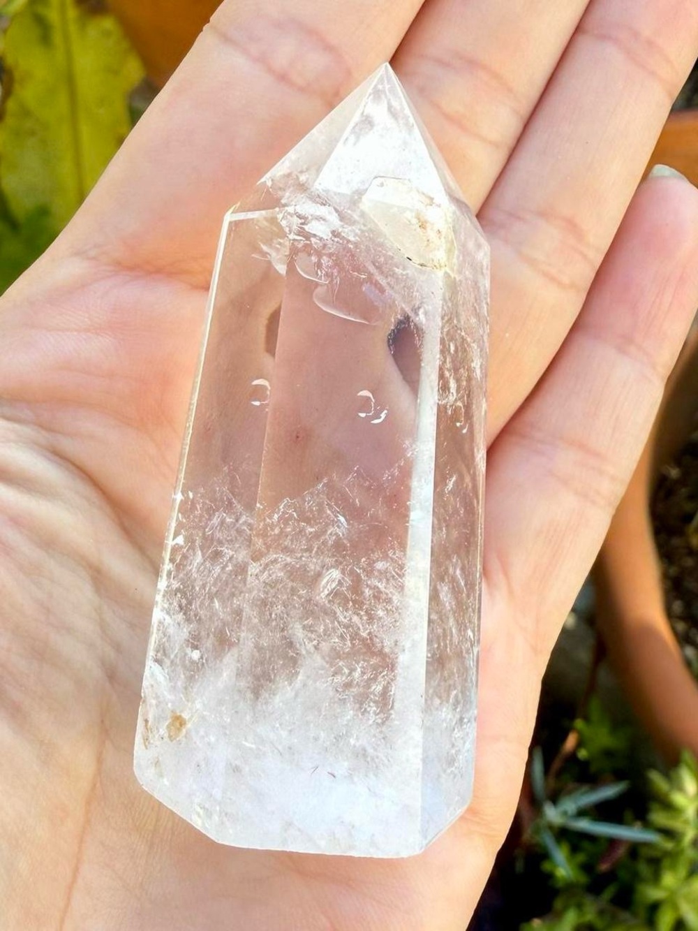 Clear Quartz Crystal Point - Picture 6 of 7